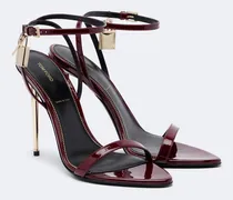 Sandalen Padlock aus Lackleder