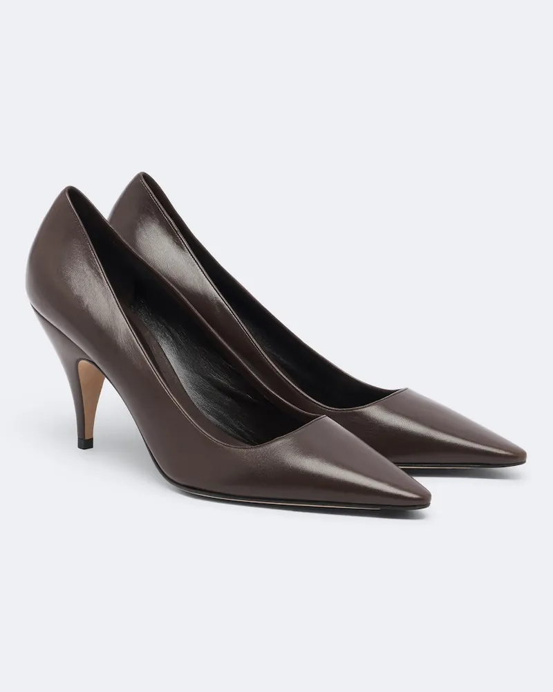 The Row Pumps Liisa aus Leder Braun