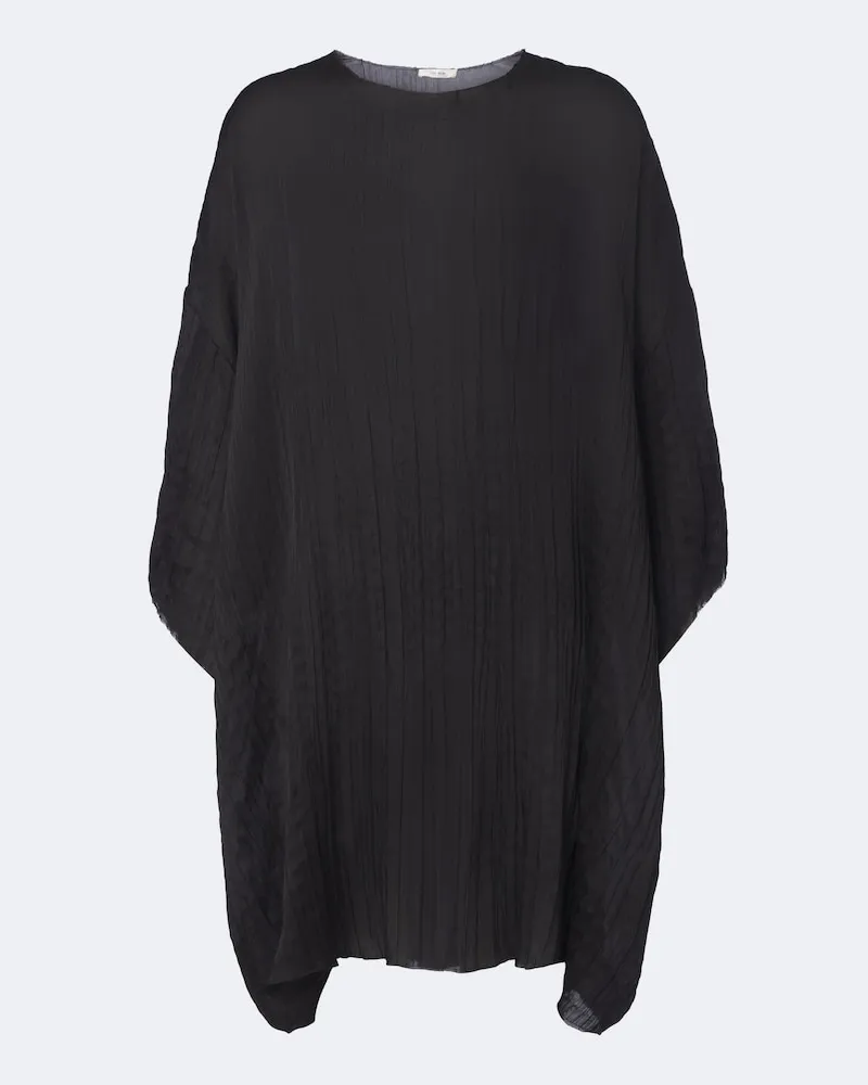 The Row Oversize-Bluse Catena aus Seide Schwarz