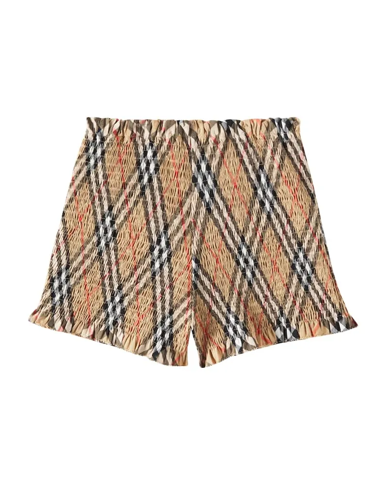 Burberry Shorts Burberry Check aus Baumwolle Beige