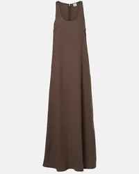 Totême Midikleid aus Sable Braun