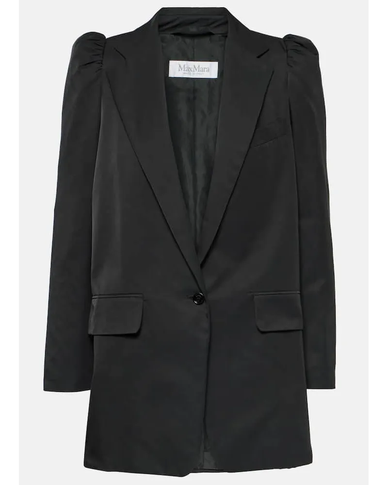 Max Mara Blazer Willy aus einem Baumwollgemisch Schwarz