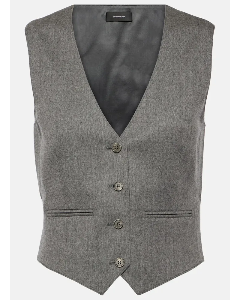 WARDROBE.NYC Weste Schwarz