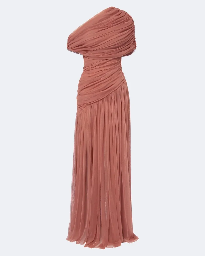De La Vali Maxikleid Himalia aus Tüll Rosa