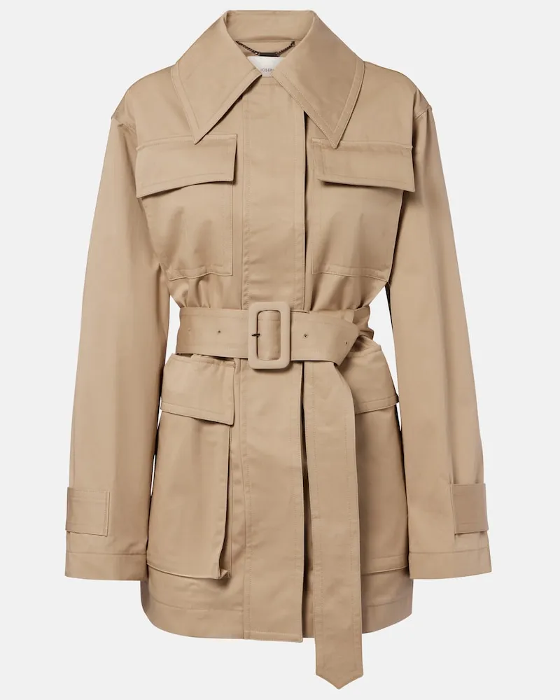 Joseph Trenchcoat Shama aus Baumwolle Beige