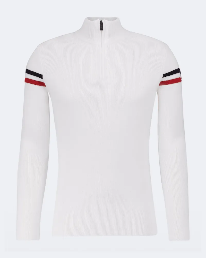 FUSALP Pullover Wengen IV aus Wolle Weiß