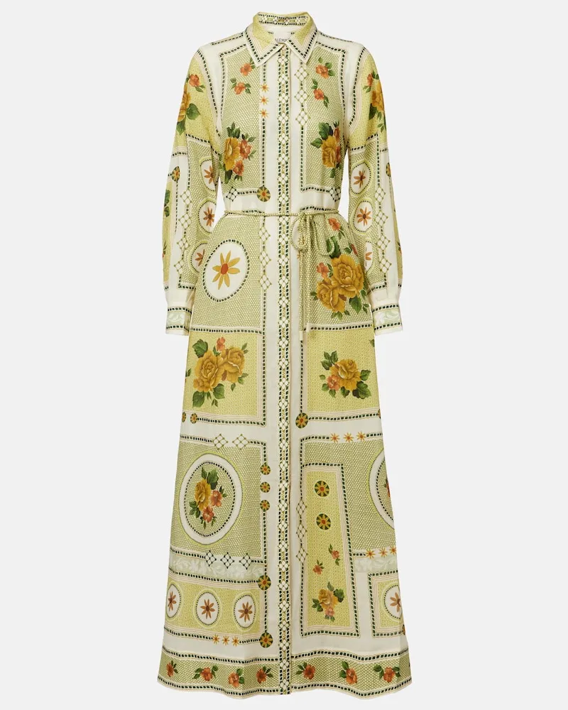 ALEMAIS Alémais Hemdblusenkleid Dipie aus Ramie Grün