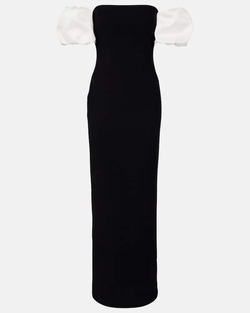 ROTATE Birger Christensen Off-Shoulder-Robe Schwarz