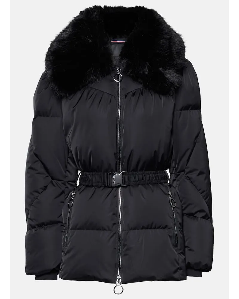 FUSALP Skijacke Vela mit Faux Fur Schwarz
