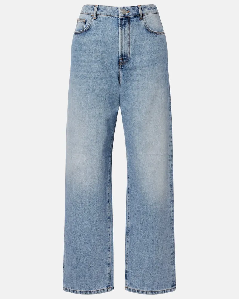 Róhe Róhe Wide-Leg Jeans Blau