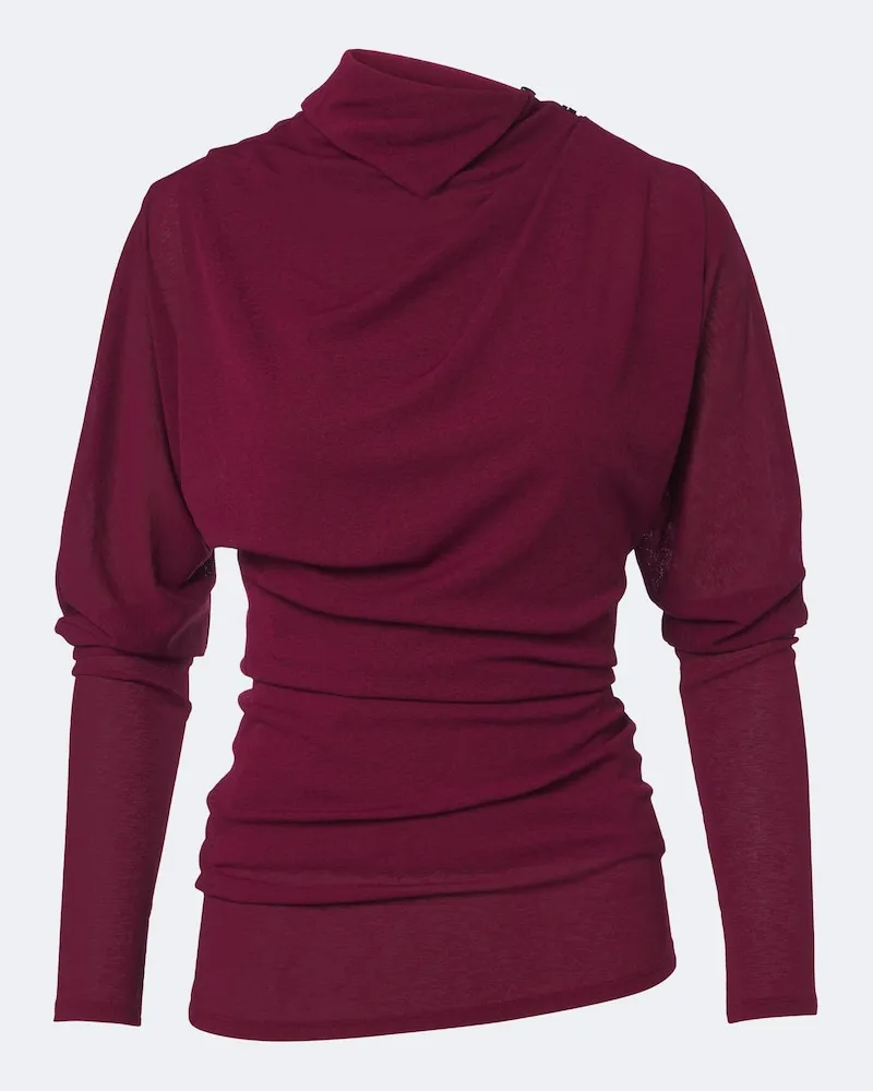 Proenza Schouler Top Golda aus Jersey Burgunderrot