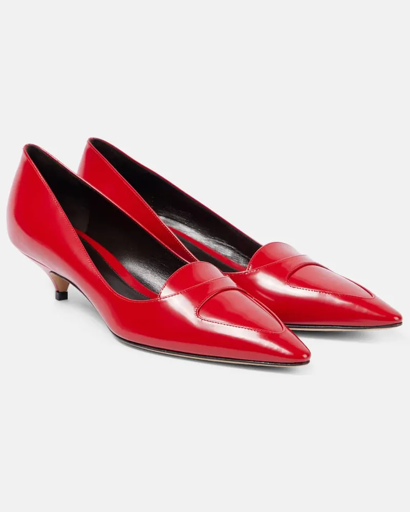 The Row Pumps Viv aus Leder Rot