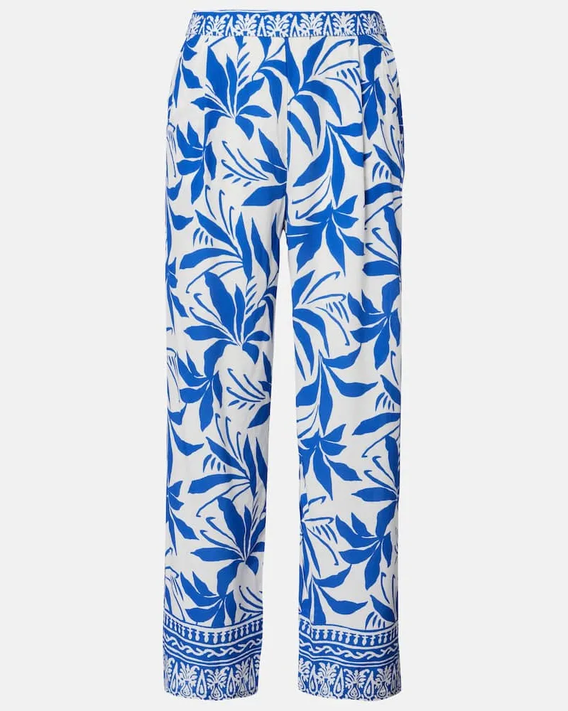 Velvet Bedruckte Hose Claudia Blau