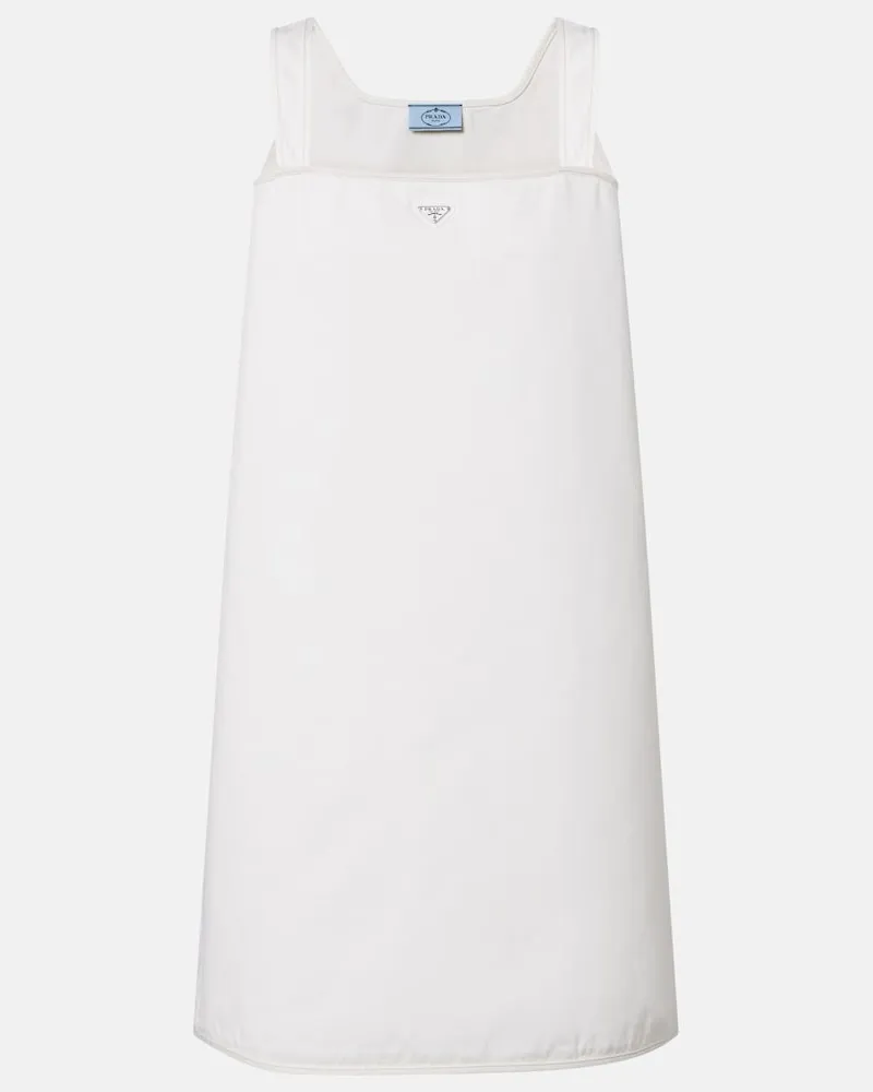 Prada Minikleid aus Denim Weiß