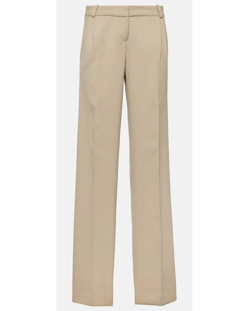 COPERNI Gerade Low-Rise-Hose Beige