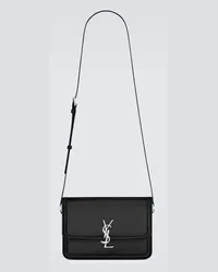 Saint Laurent Messenger Bag Solferino Medium aus Leder Schwarz