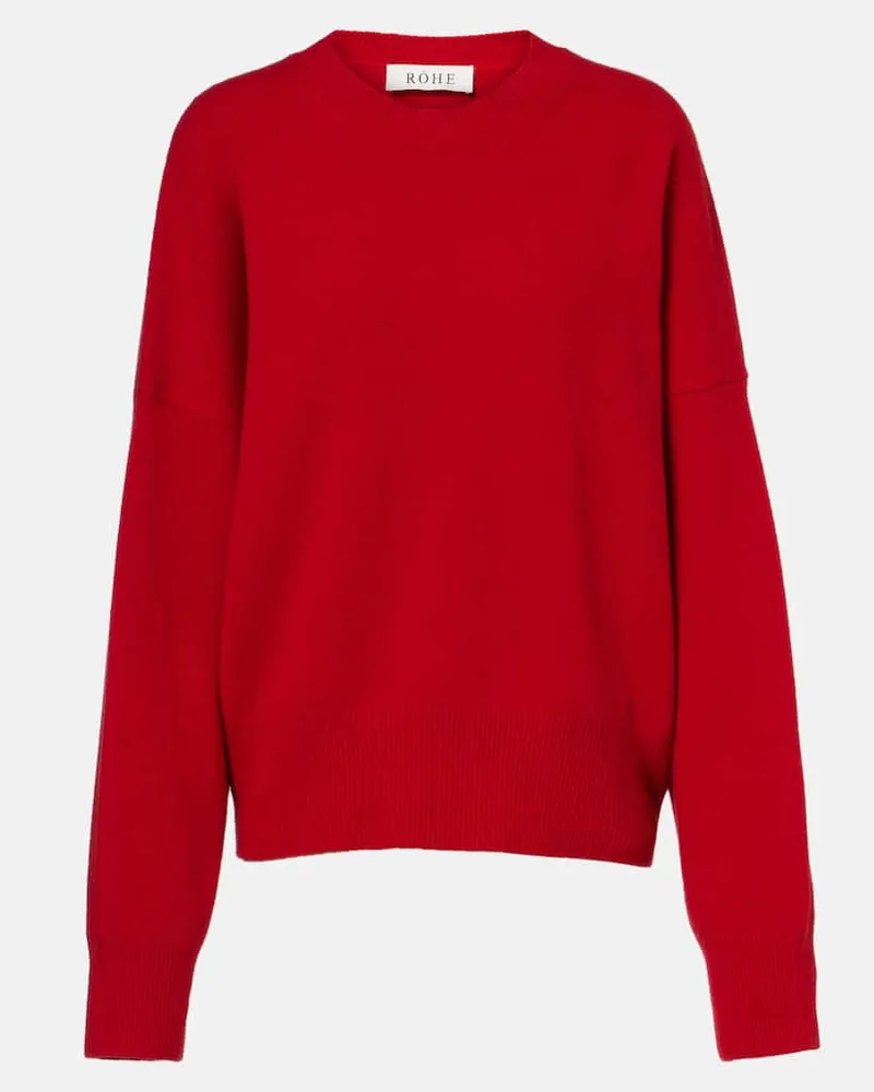 Róhe Róhe Pullover aus einem Wollgemisch Rot