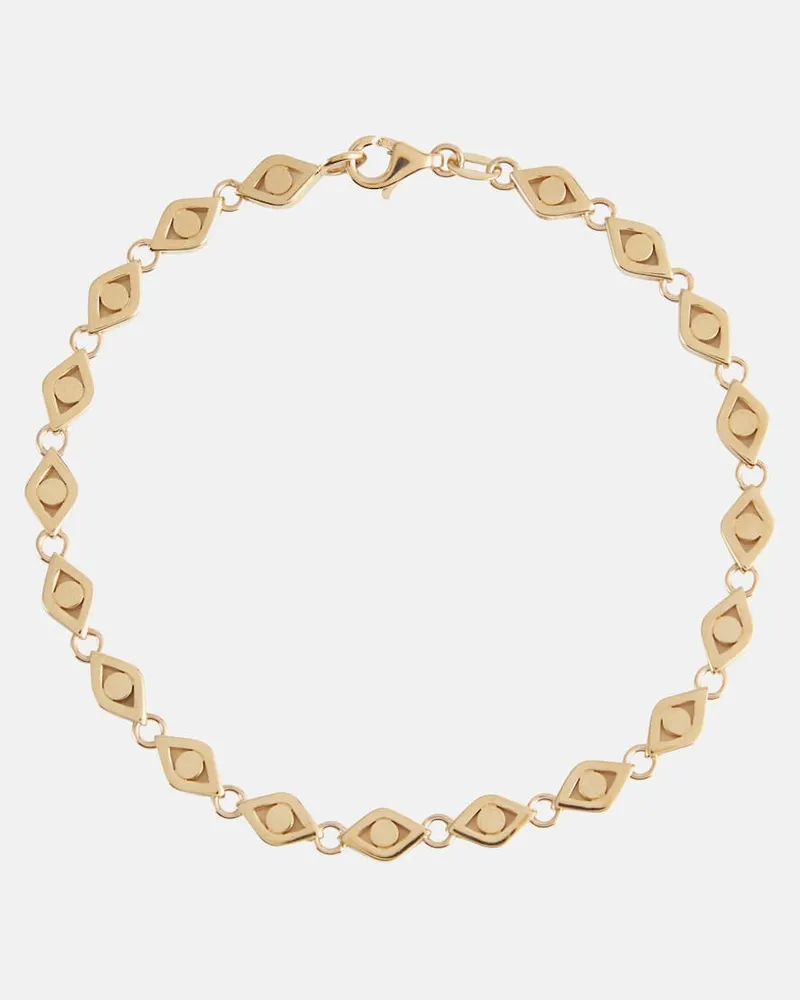 Sydney Evan Armband Evil Eye aus 14kt Gelbgold Gold
