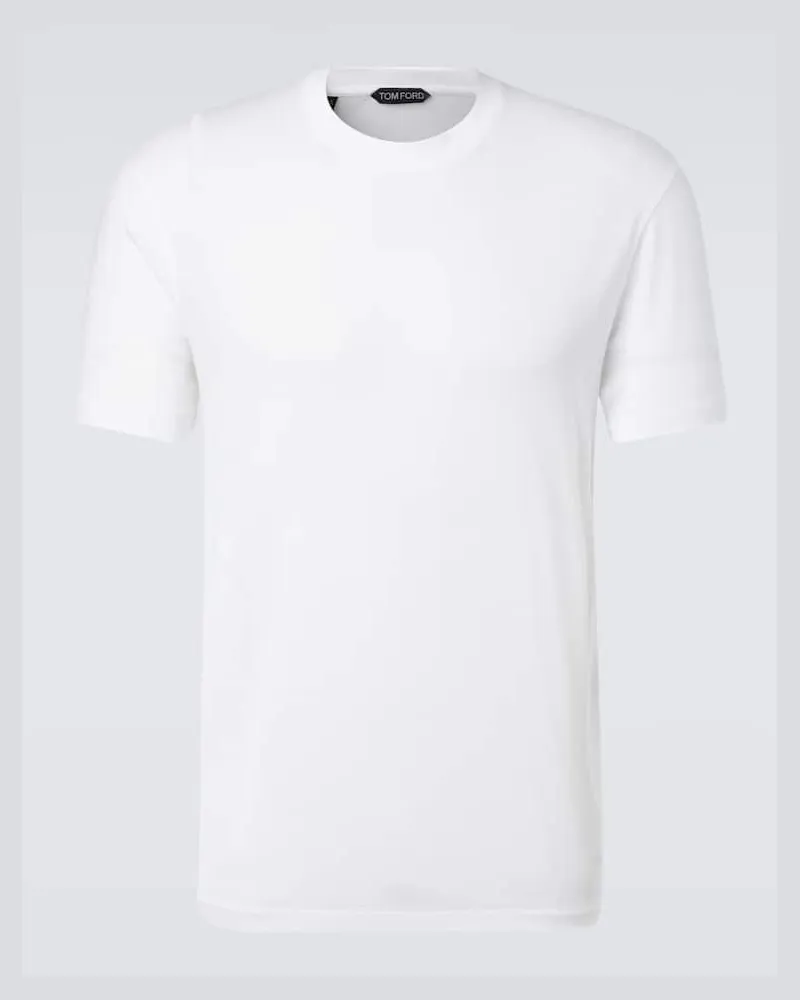 Tom Ford T-Shirt aus Jersey Weiß