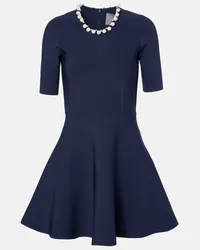 Monique Lhuillier Verziertes Minikleid Blau