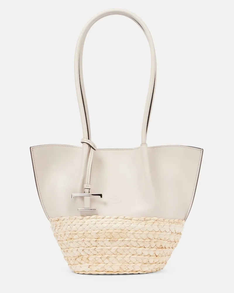 TOD'S Schultertasche T Timeless Small aus Leder Nude