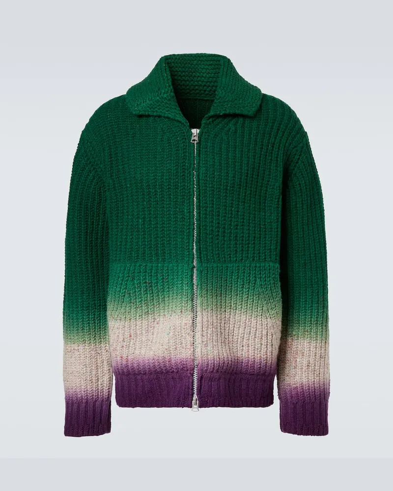 Sacai Jacke aus Wolle Grün