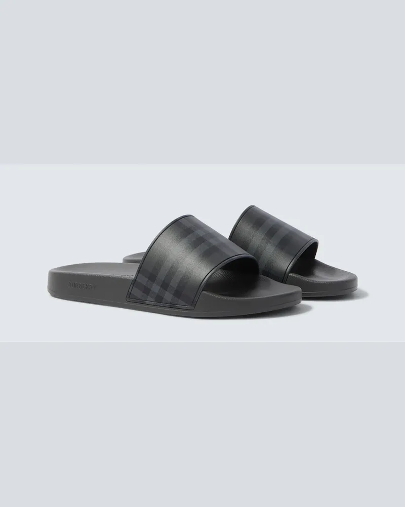 Burberry Pantoletten Burberry Check Grau