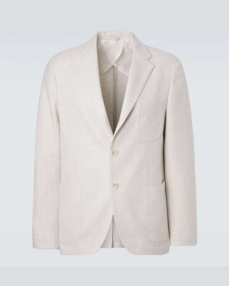 Etro Blazer aus Baumwolle und Wolle Beige