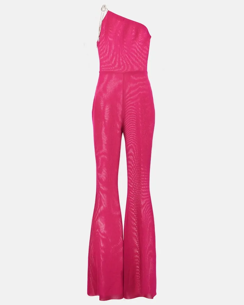 Alexandre Vauthier One-Shoulder Jumpsuit Rosa