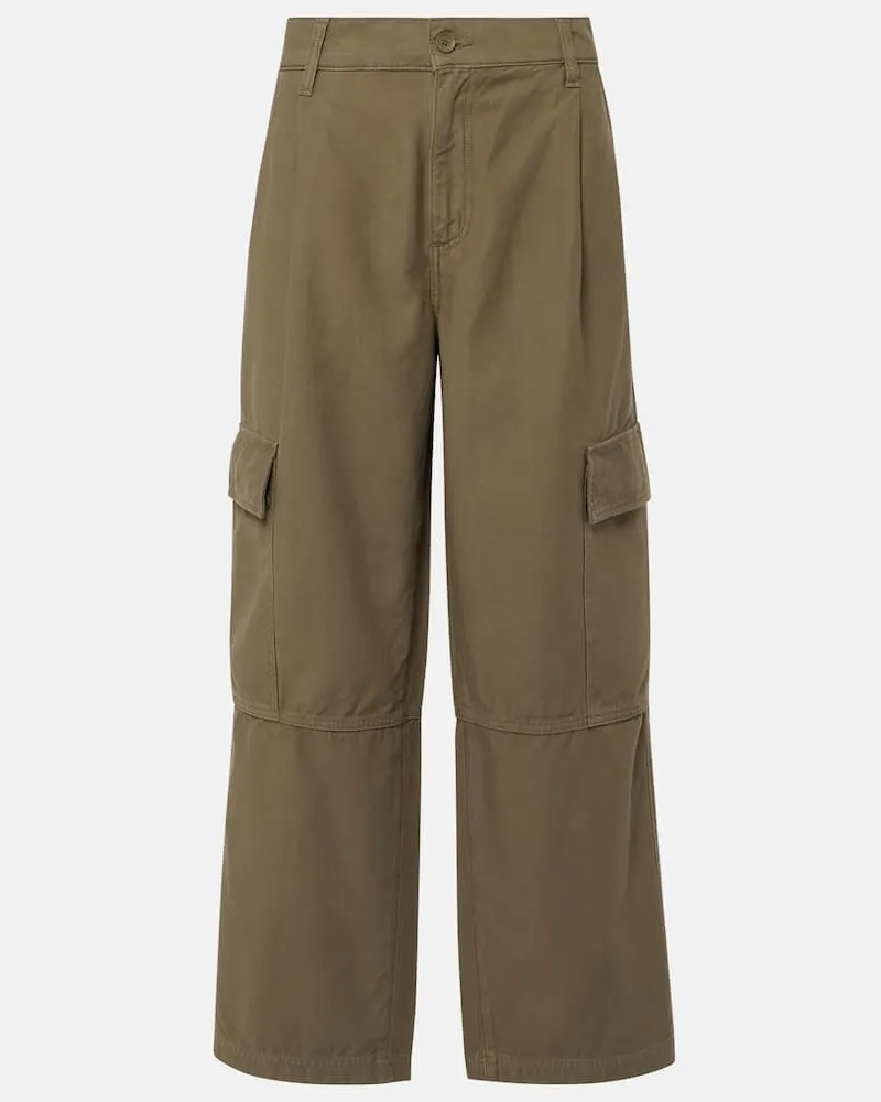 AGOLDE Cropped-Cargohose Jericho aus Baumwolle Grün