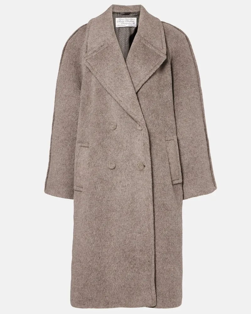 Acne Studios Mantel aus einem Alpakawollgemisch Grau
