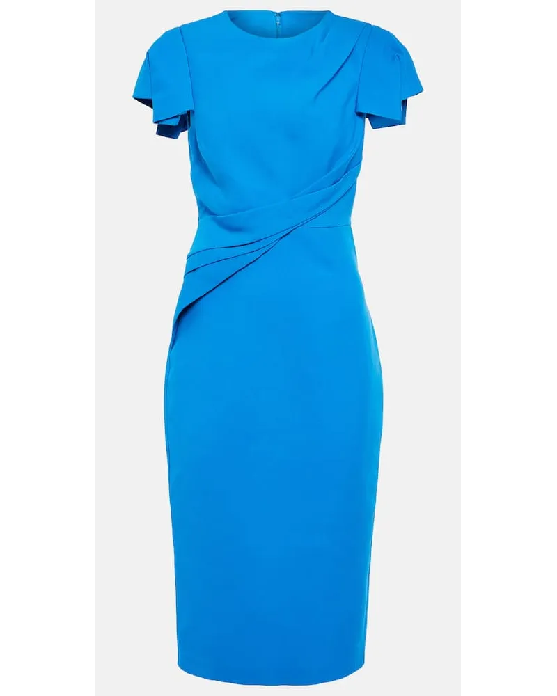 Roland Mouret Midikleid Blau