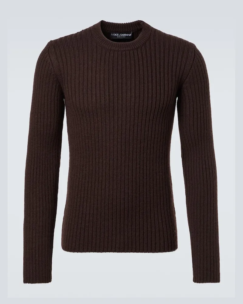 Dolce & Gabbana Pullover aus Wolle Braun