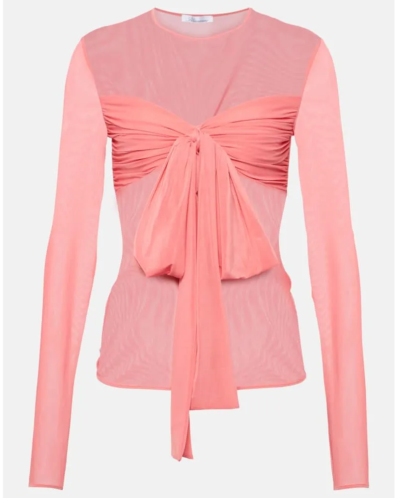 Blumarine Top aus Jersey Pink