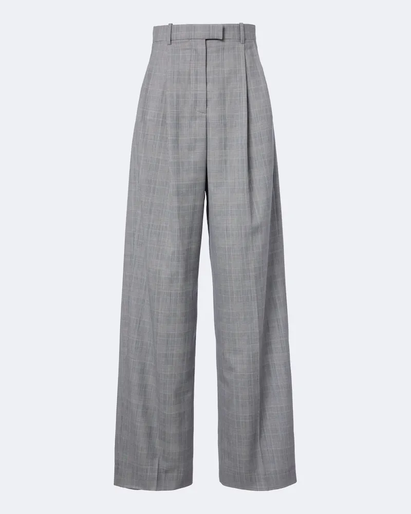 Givenchy Weite Hose aus Wolle Grau