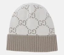 Mütze GG aus Kaschmir-Jacquard