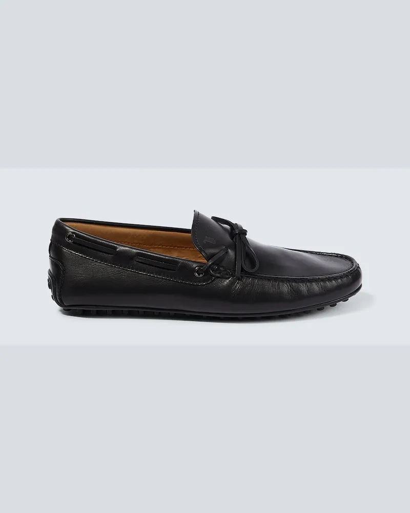 TOD'S Mokassins City Gommino aus Leder Schwarz