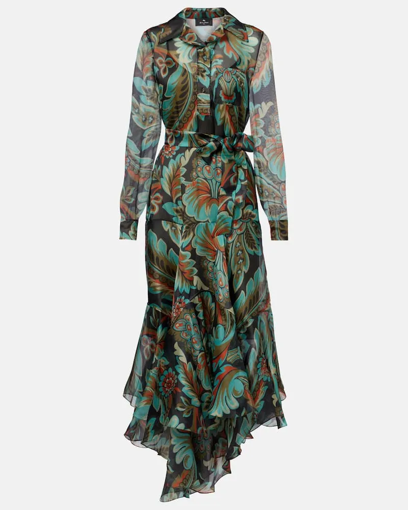 Etro Robe aus Seide Multicolor