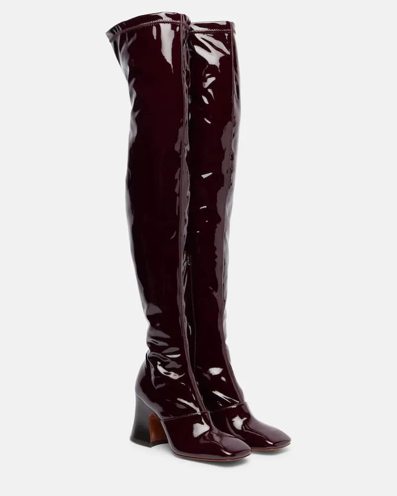 Chloé Chloé Overknee-Stiefel Janis 80 Rot