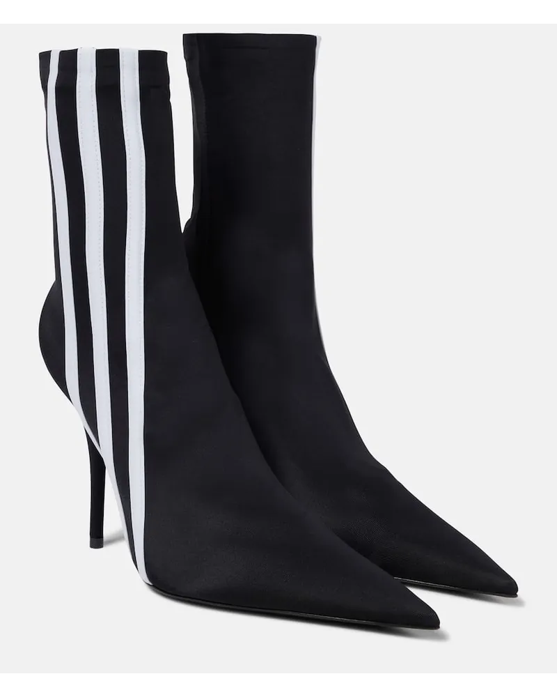 Balenciaga X Adidas Ankle Boots Knife Schwarz