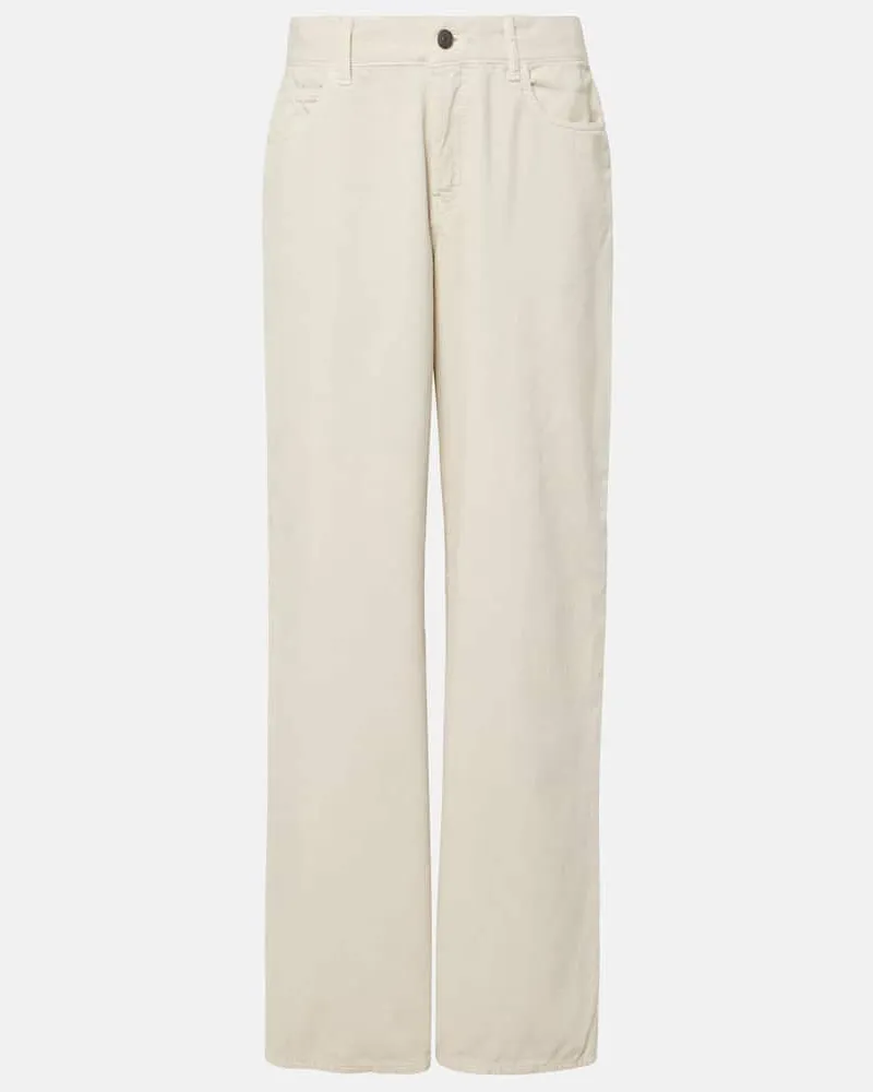 The Row Weite Hose Eglitta aus Baumwoll-Cord Beige