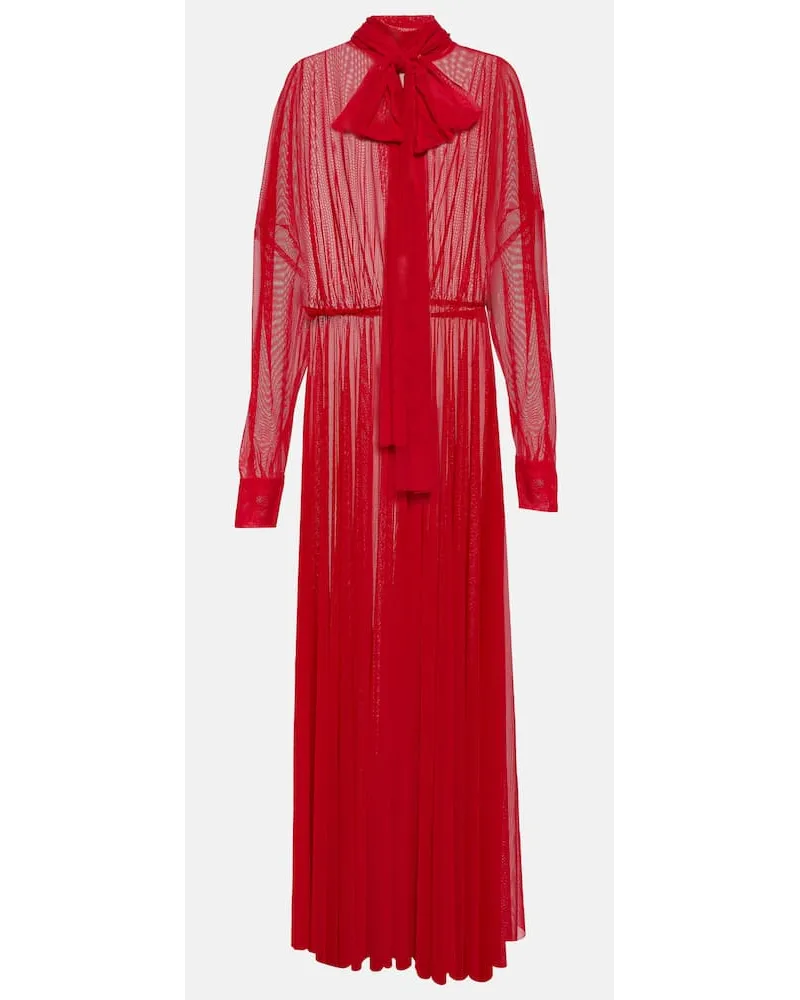 Norma Kamali Robe aus Chiffon Rot