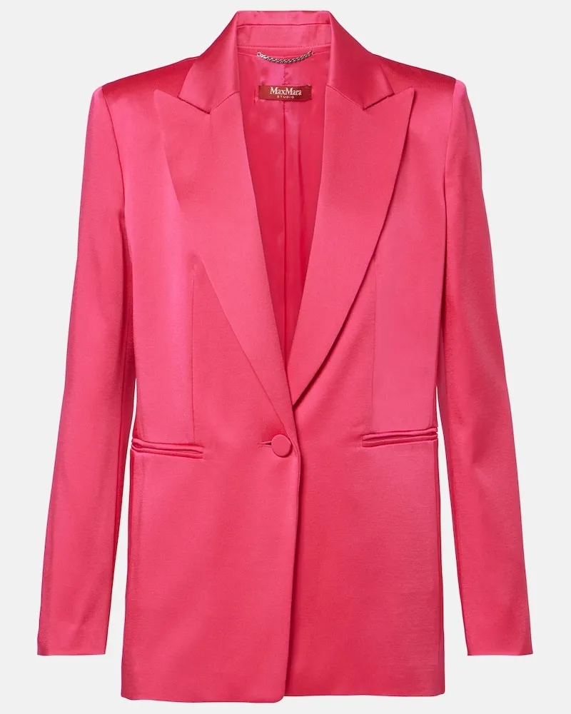 Max Mara Blazer Galazia aus Satin Pink