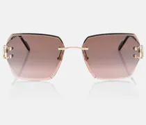 Eckige Sonnenbrille Signature C de Cartier
