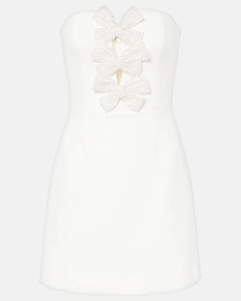 Rebecca Vallance Verziertes Bustier-Kleid Alicia Weiß
