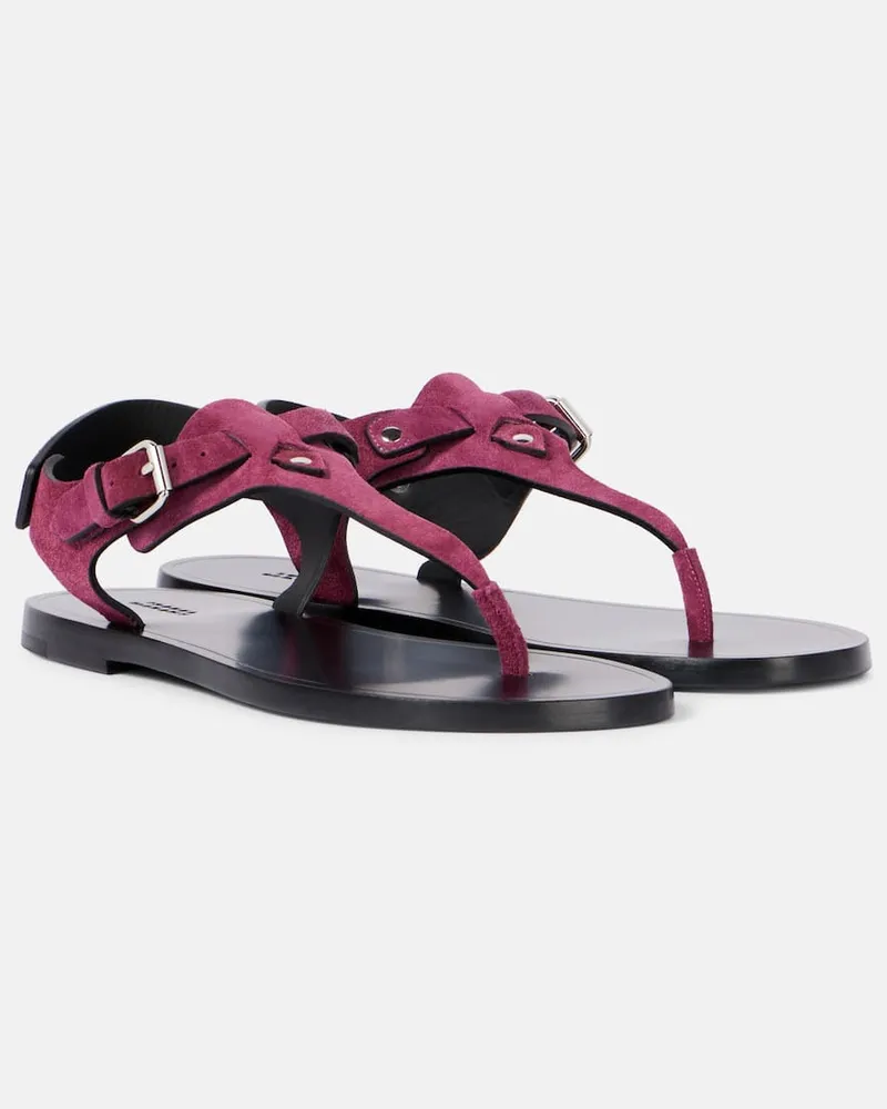 Isabel Marant Sandalen Akel aus Leder Rosa