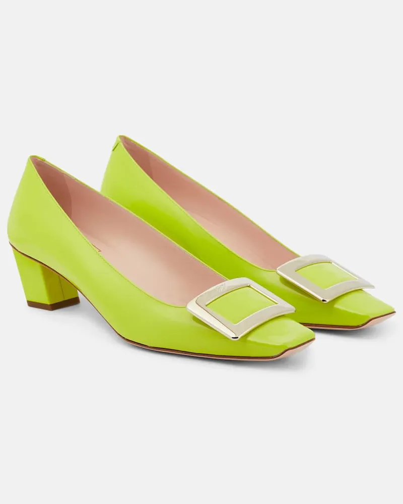 Roger Vivier Pumps Belle Vivier aus Lackleder Grün