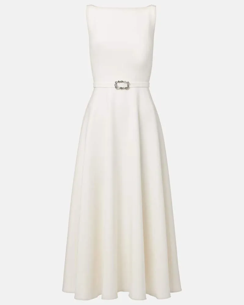 Safiyaa Midikleid Weiß