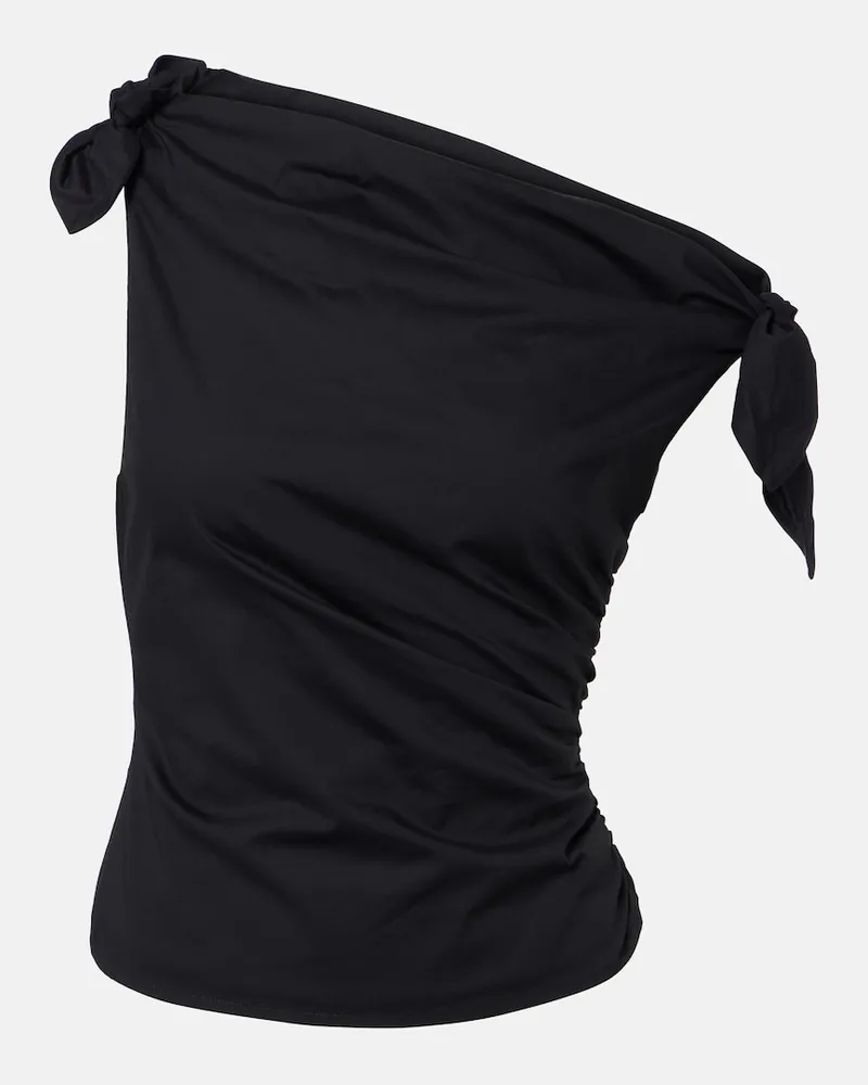 STAUD Top Bellaria aus Baumwolle Schwarz