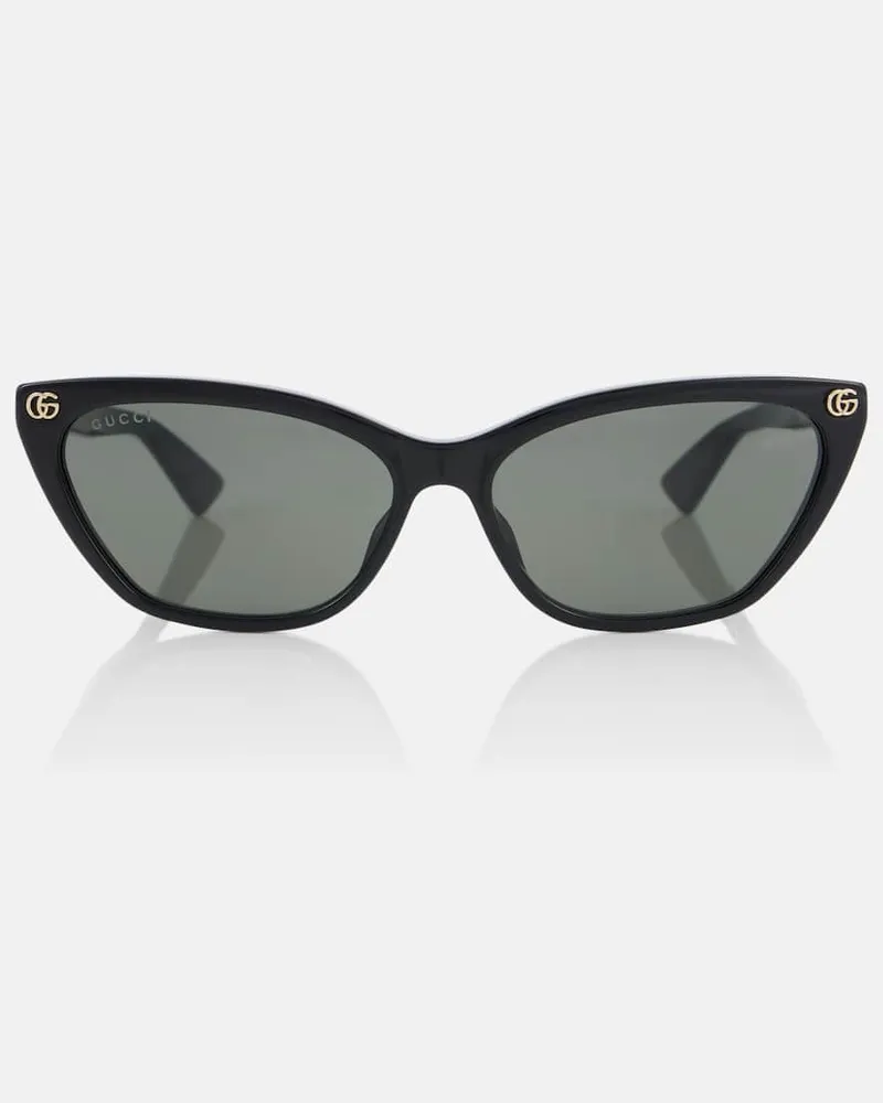 Gucci Cat-Eye-Sonnenbrille Double G Schwarz